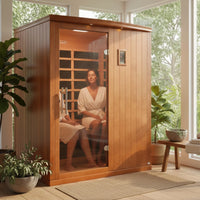 Madrid Elite 3 Person Low EMF Infrared Lighting Home Sauna