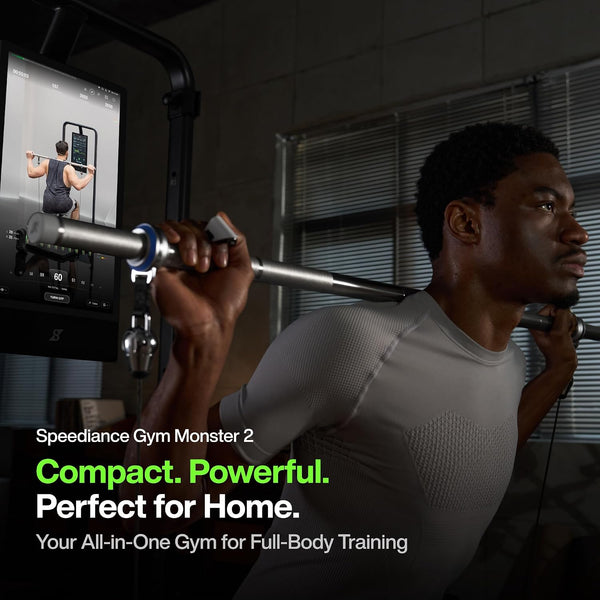 Multi-Functional Home Gym Designed for Full Body Training, Digital Weight System, 260 lb Resistance