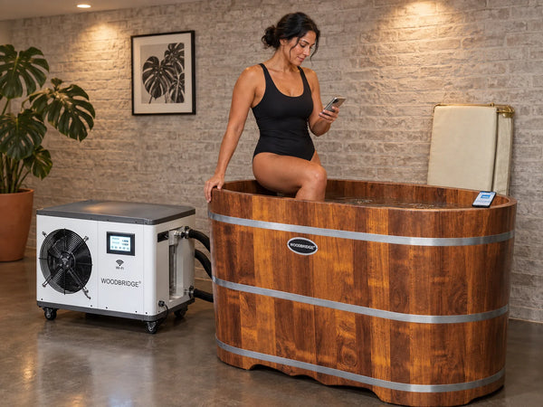 Cold Plunge Tub Built for Year-Round Recovery, 1.3 HP Chiller, WiFi Controls, Ozone Sanitation System